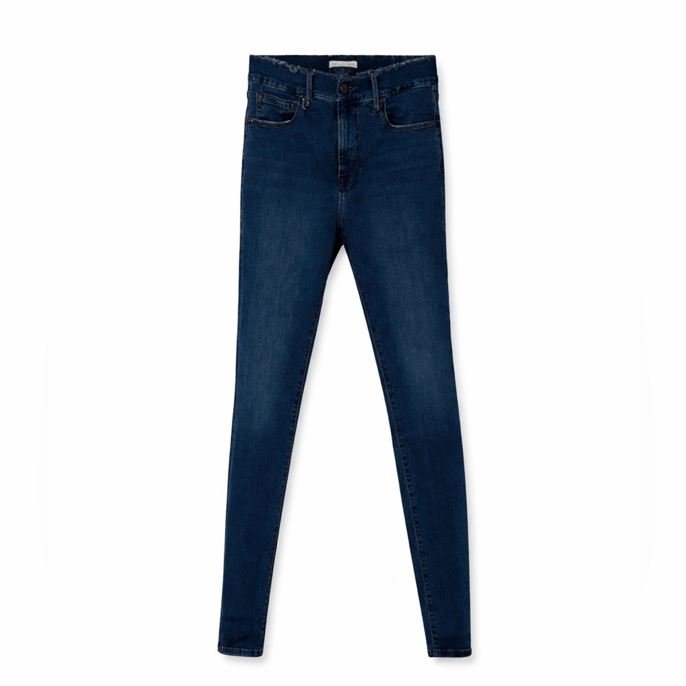 Good American High Rise Dark Blue Jeans